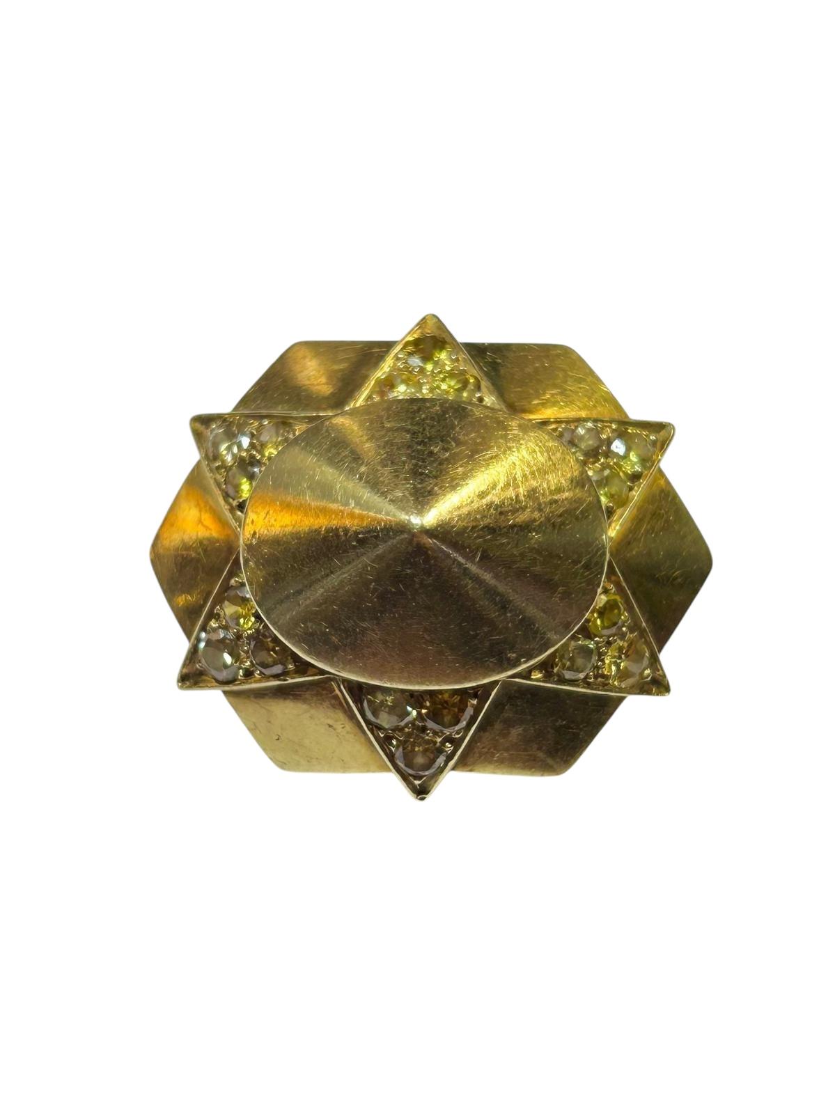 Suzane Bellperon 18K Yellow Gold and Yellow Diamonds set