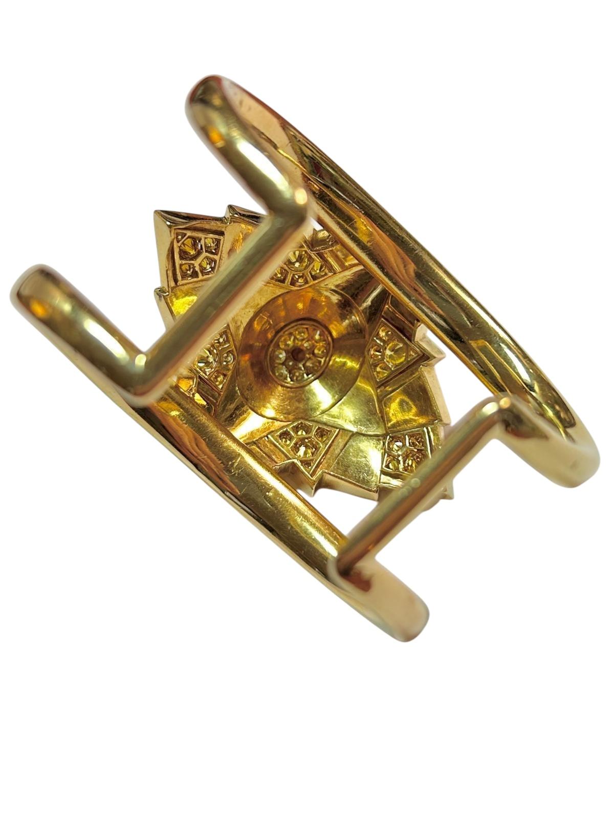Suzane Bellperon 18K Yellow Gold and Yellow Diamonds set