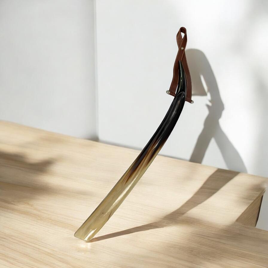 Gucci 2000s   Shoehorn Leather and Horn - 165.70GRAM