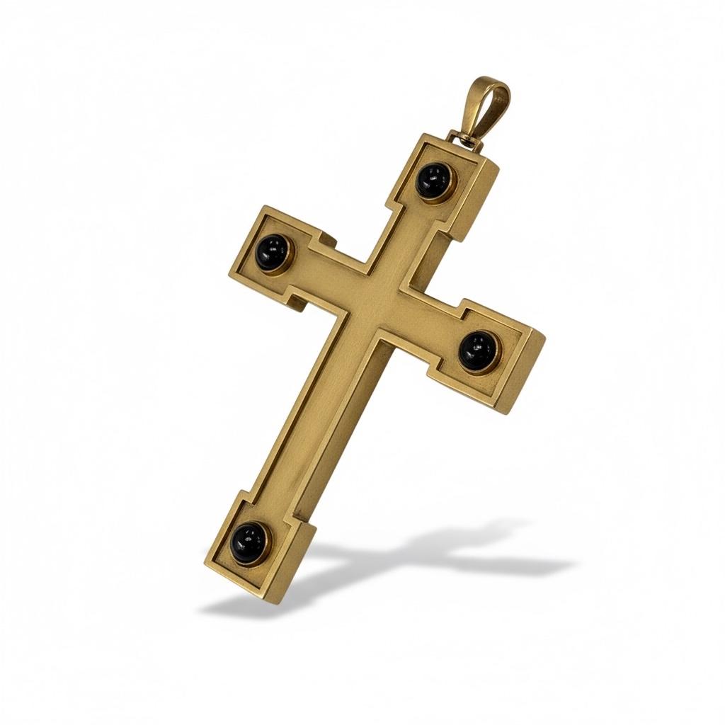 Reliquary of the Cardinal: Austro-Hungarian Garnet Cross, circa 1880