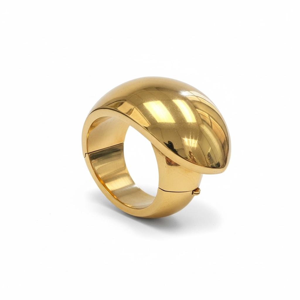 Frank Gehry for Tiffany & Co. Sculptural Gold Bangle