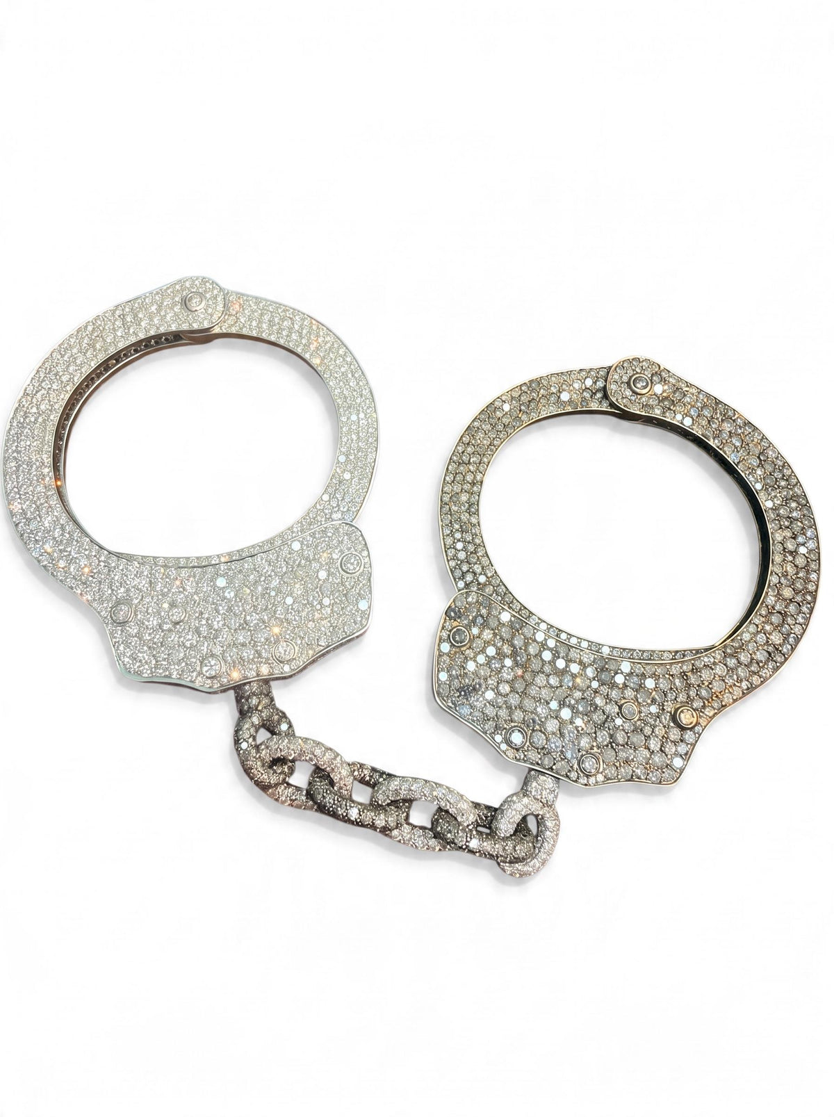 De Grisogono Diamond Handcuff Bracelets in 18K Gold, circa 2000