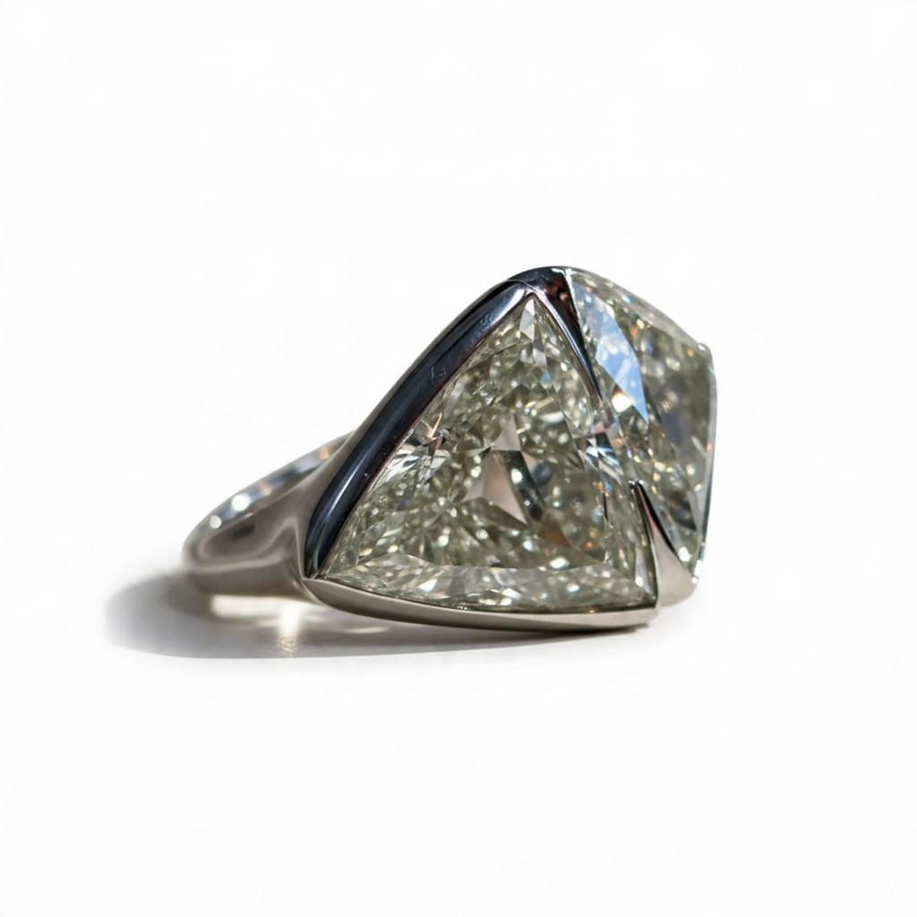 11.50-Carat Diamond Toi et Moi Platinum Ring