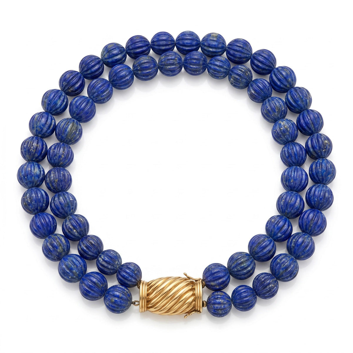 1980s Bulgari Lapis Lazuli Bead Necklace