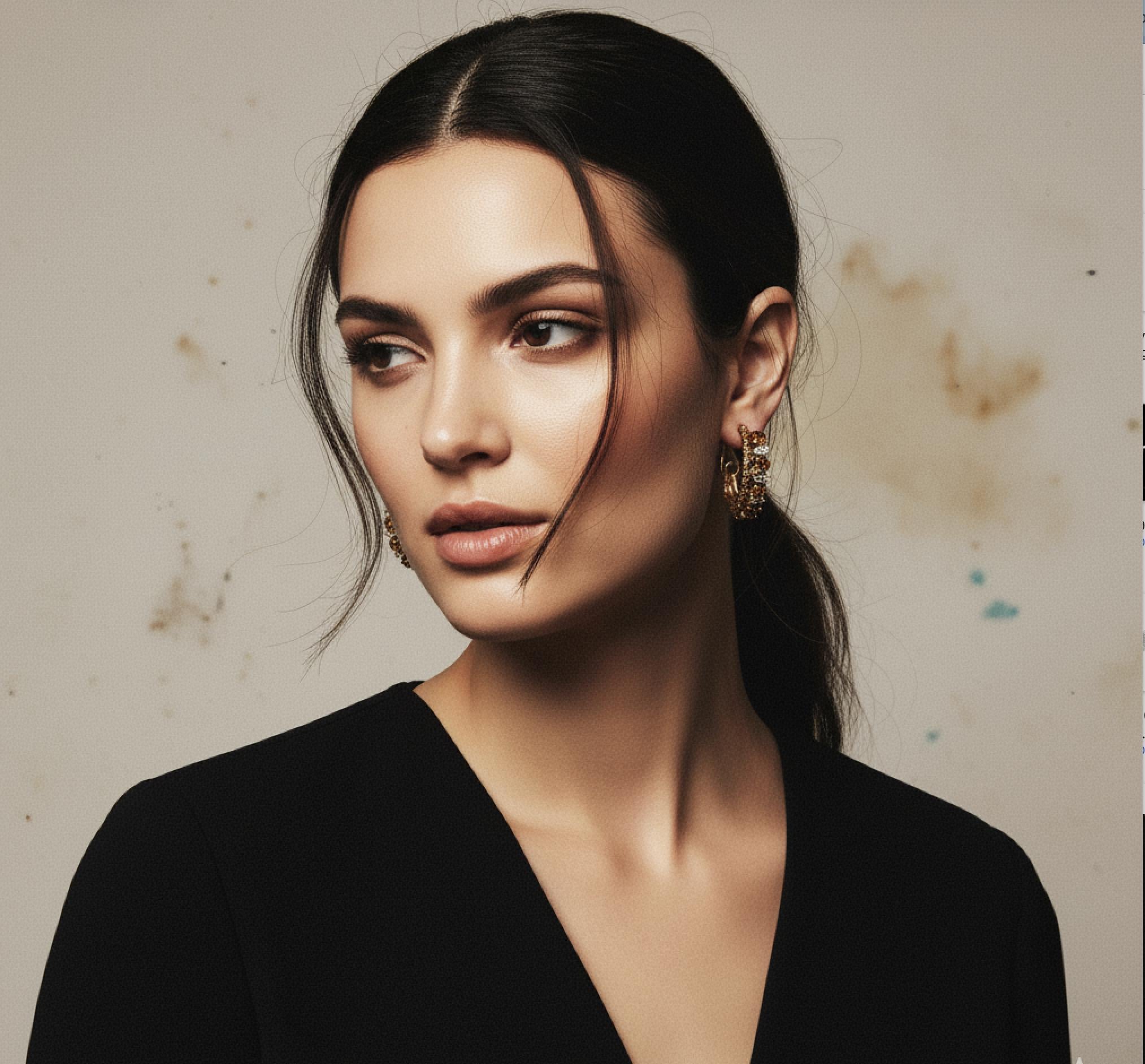 Van Cleef & Arpels Orange and White Diamond Clip Earrings, 1970s