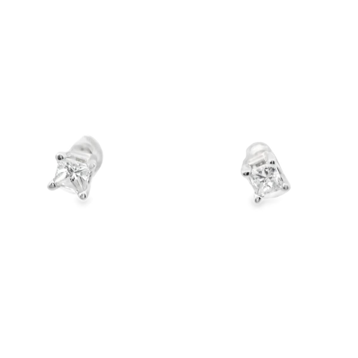 14KY  Contemporary Studs Diamond  Earrings