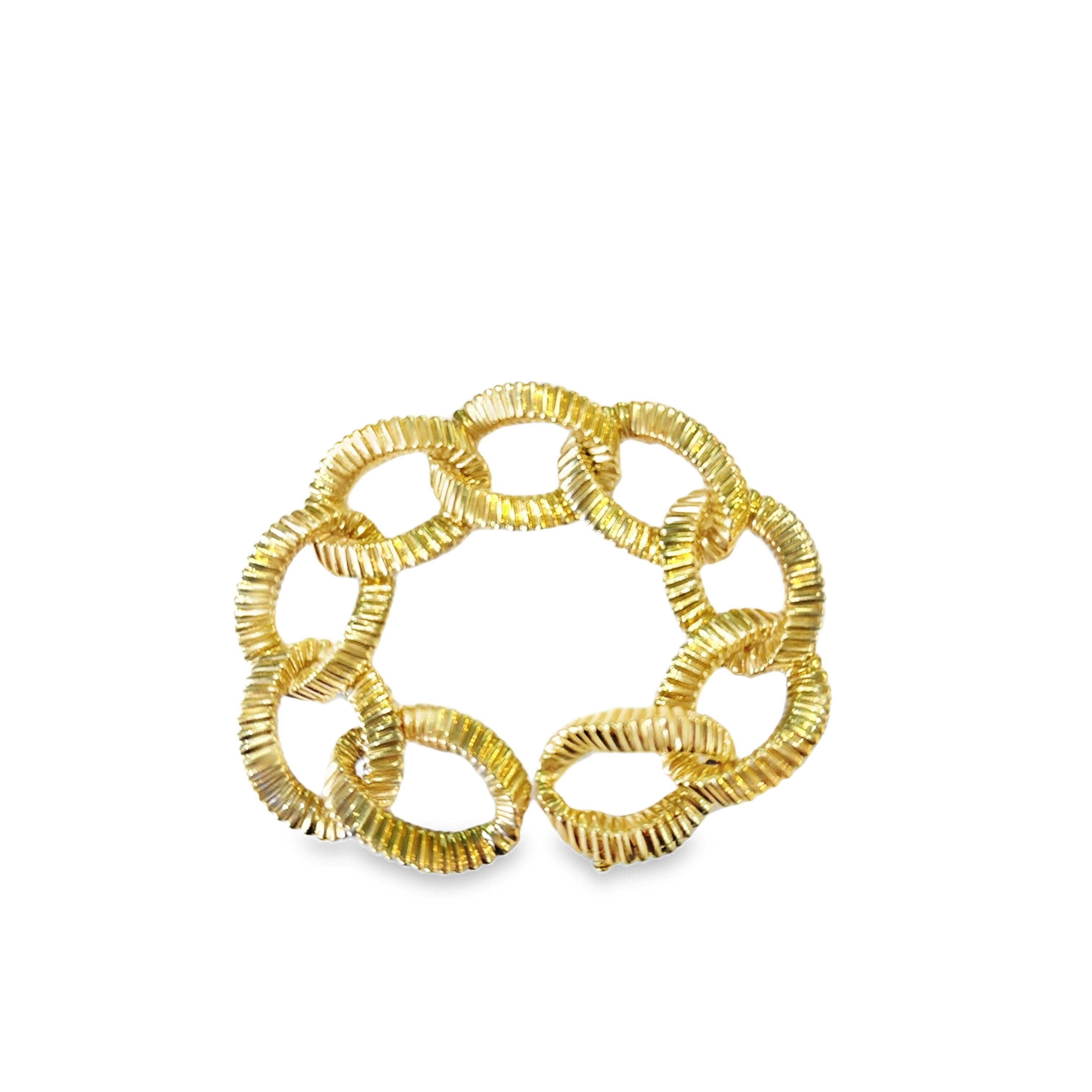 18K Yellow Gold Tiffany & Co. Wide Link Bracelet