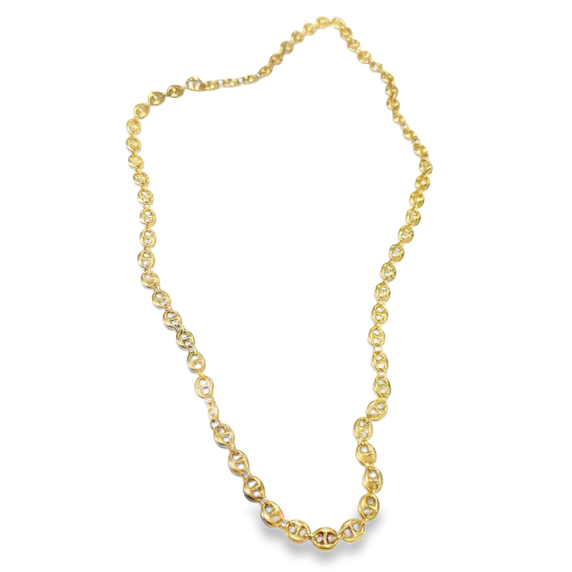 1970s 18K Yellow Gold Nautical Link Chain