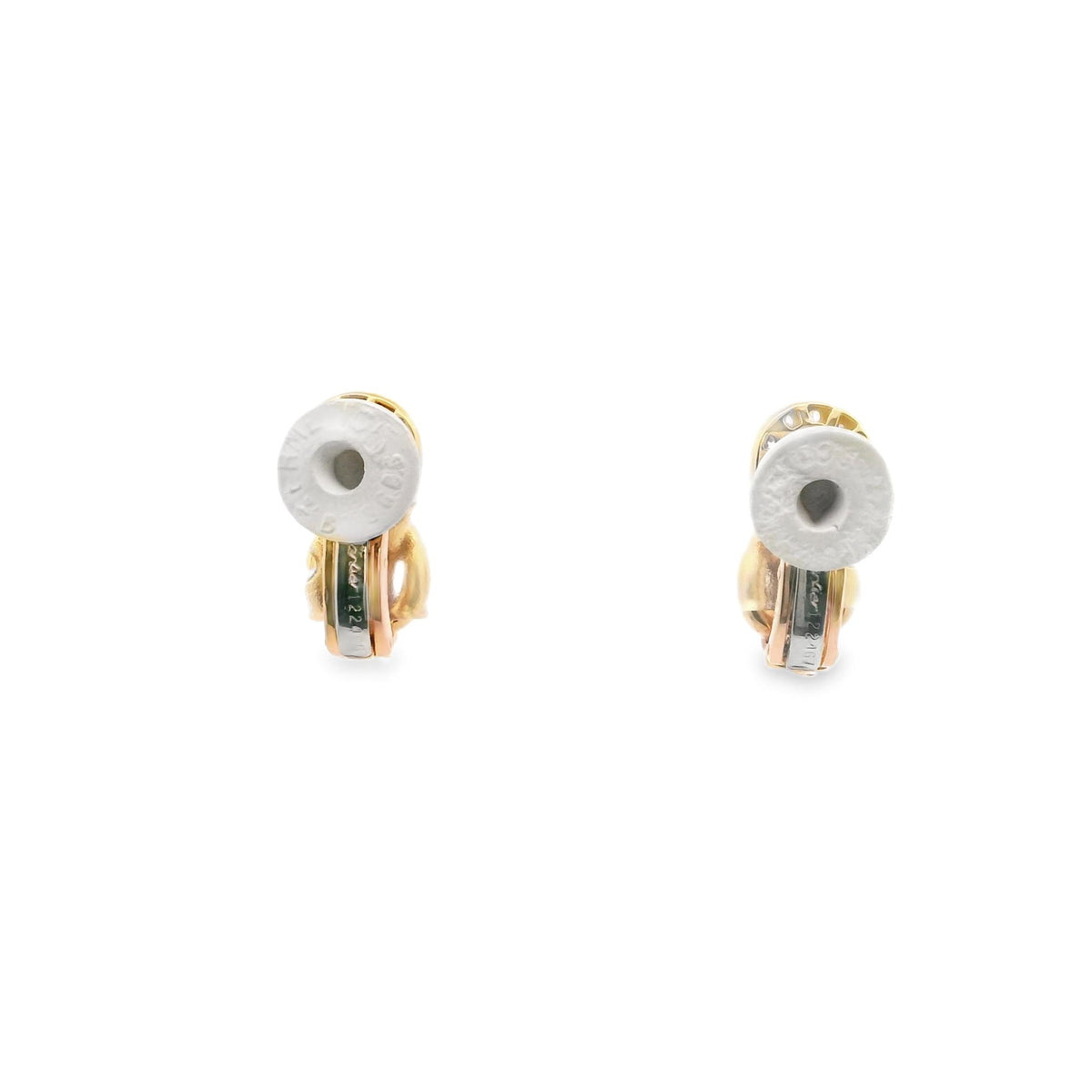 Cartier Diamond Knot Earrings in 18K Yellow Gold, view 4