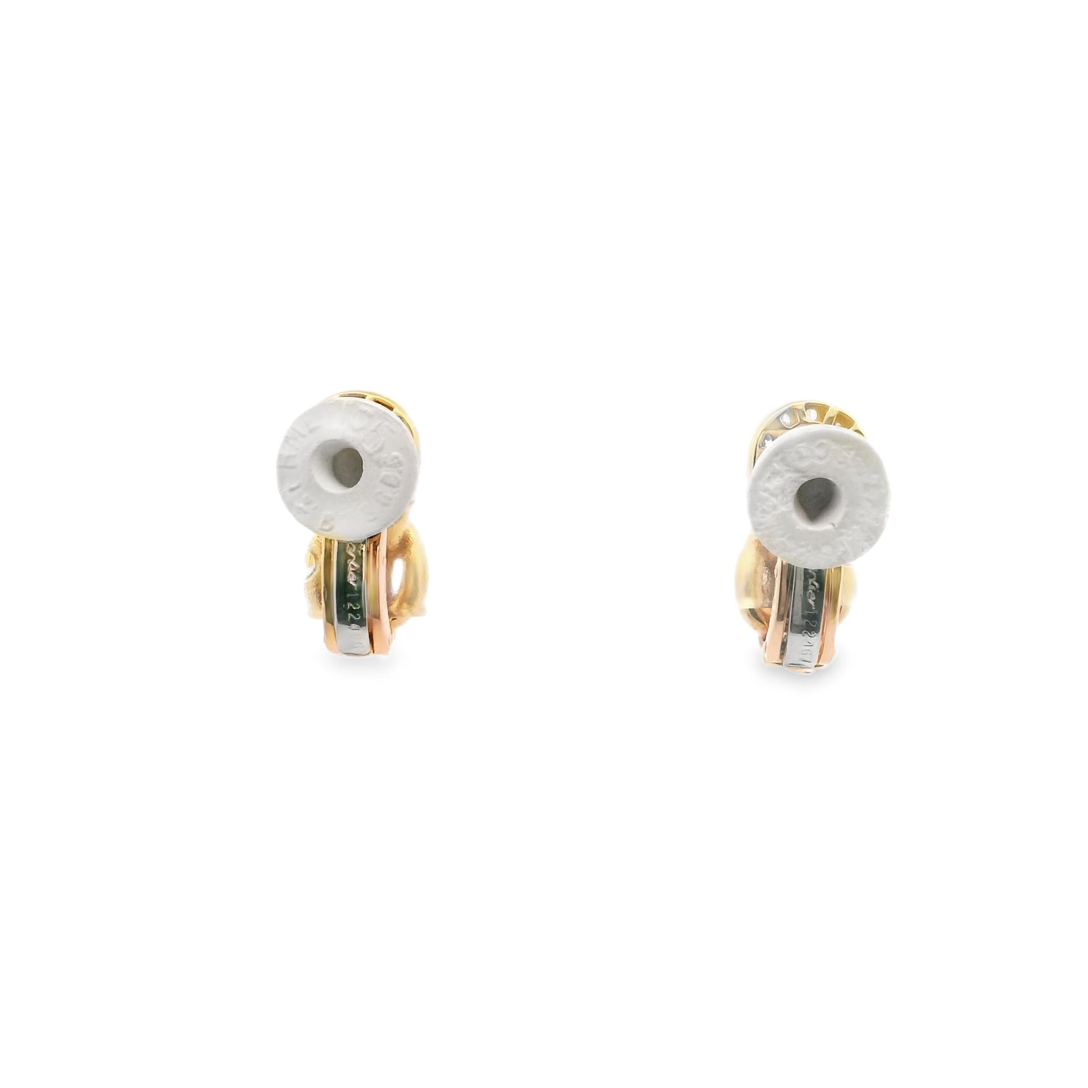 Cartier Diamond Knot Earrings, 1980s