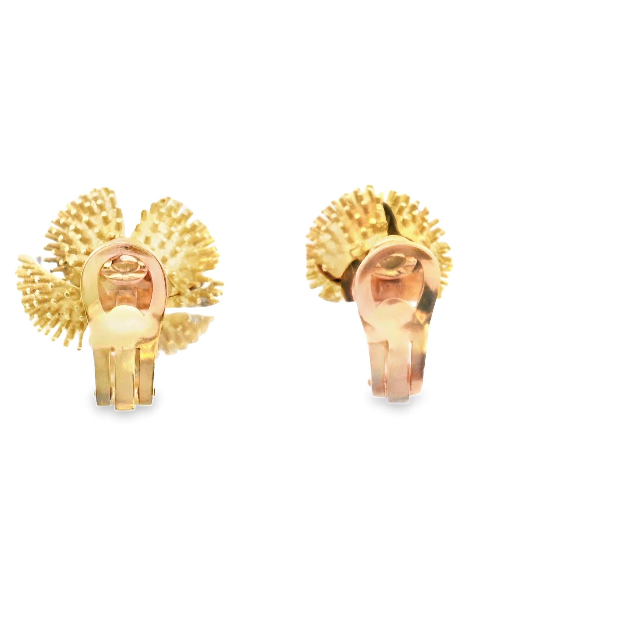 1950s Convertible Gold and Enamel Earrings
