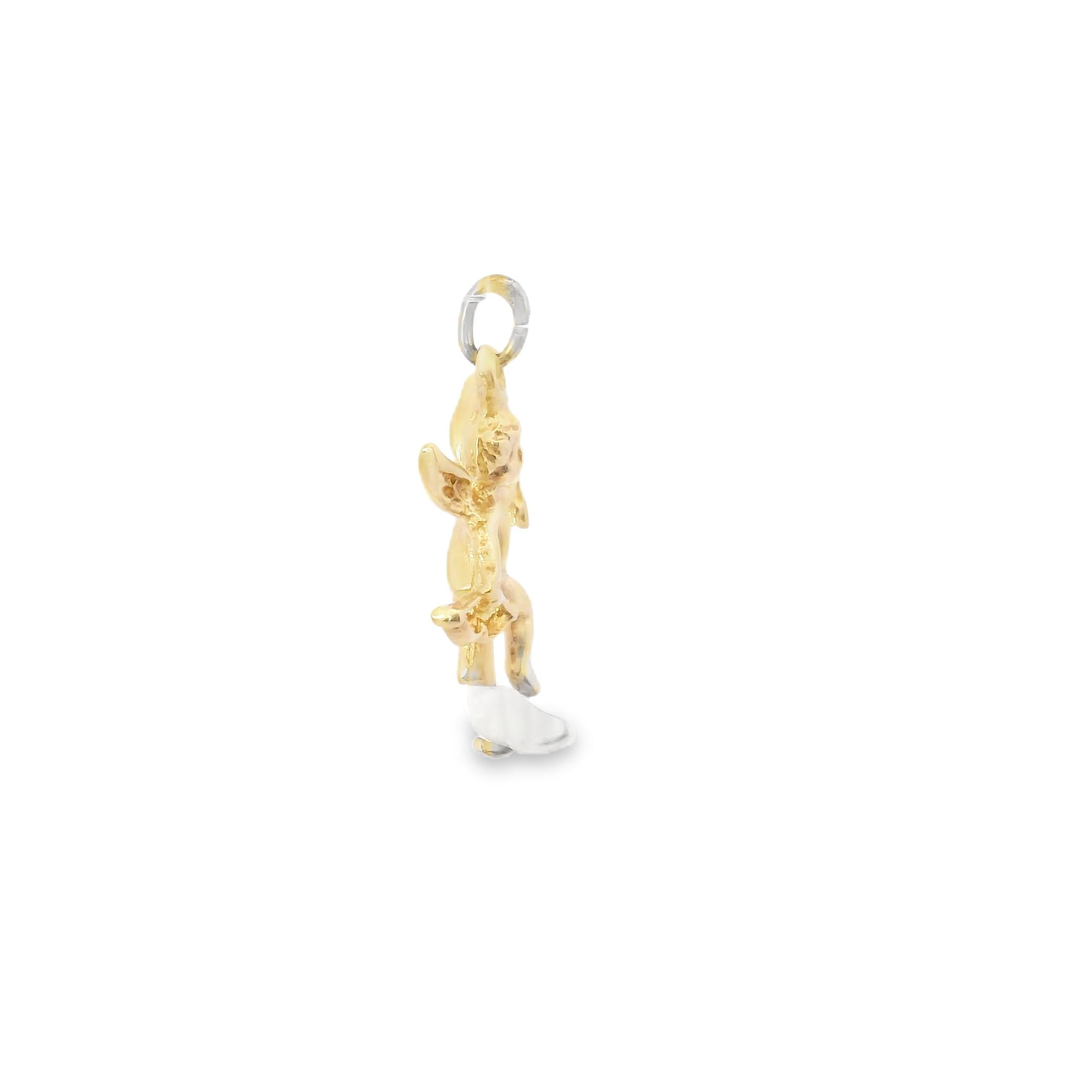 14KY  Vintage Charm Gold Cherub - 2.20GRAM