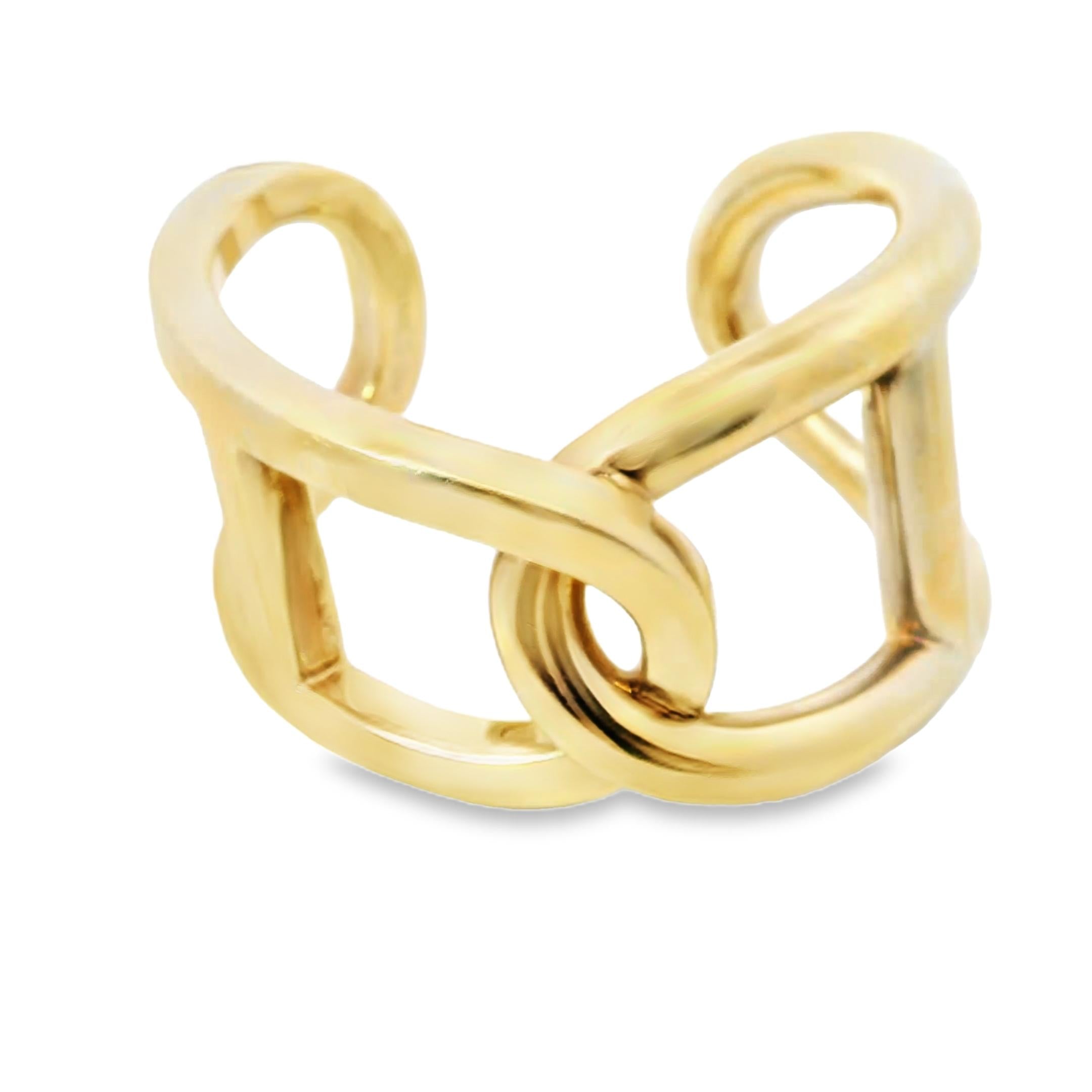 Silver Gold Plated Nautical Hermes Bangle