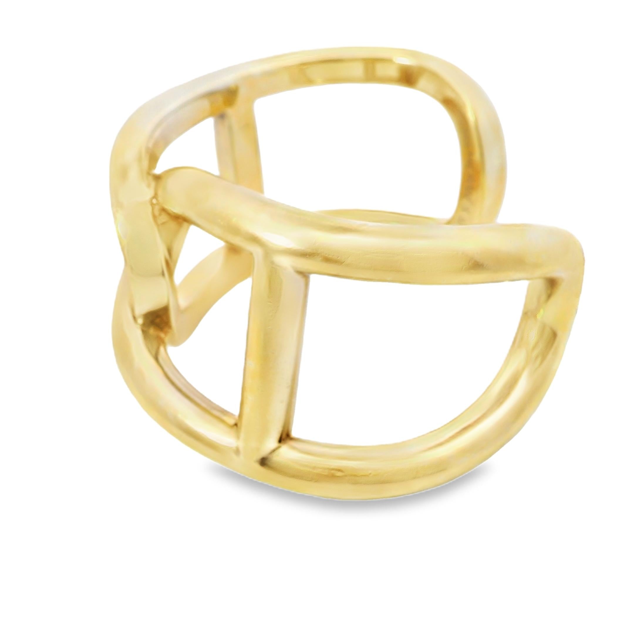 Silver Gold Plated Nautical Hermes Bangle