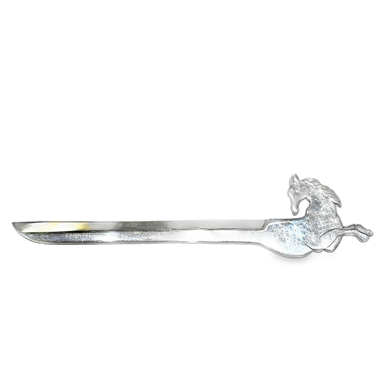 Hermès Horse Head Letter Opener in Silver Plate, by Ravinet d'Enfert, view 2