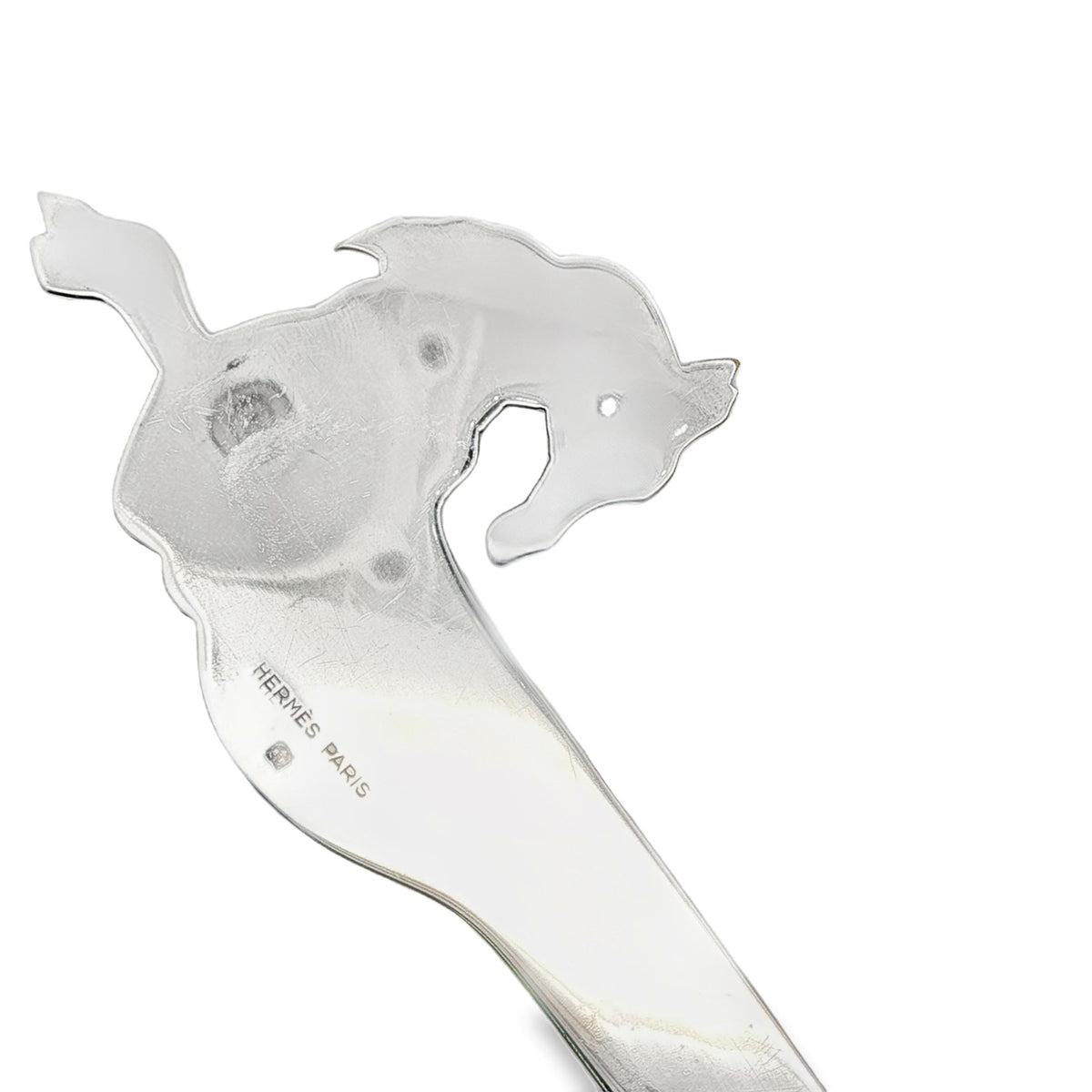 Hermès Horse Head Letter Opener in Silver Plate, by Ravinet d'Enfert, view 3