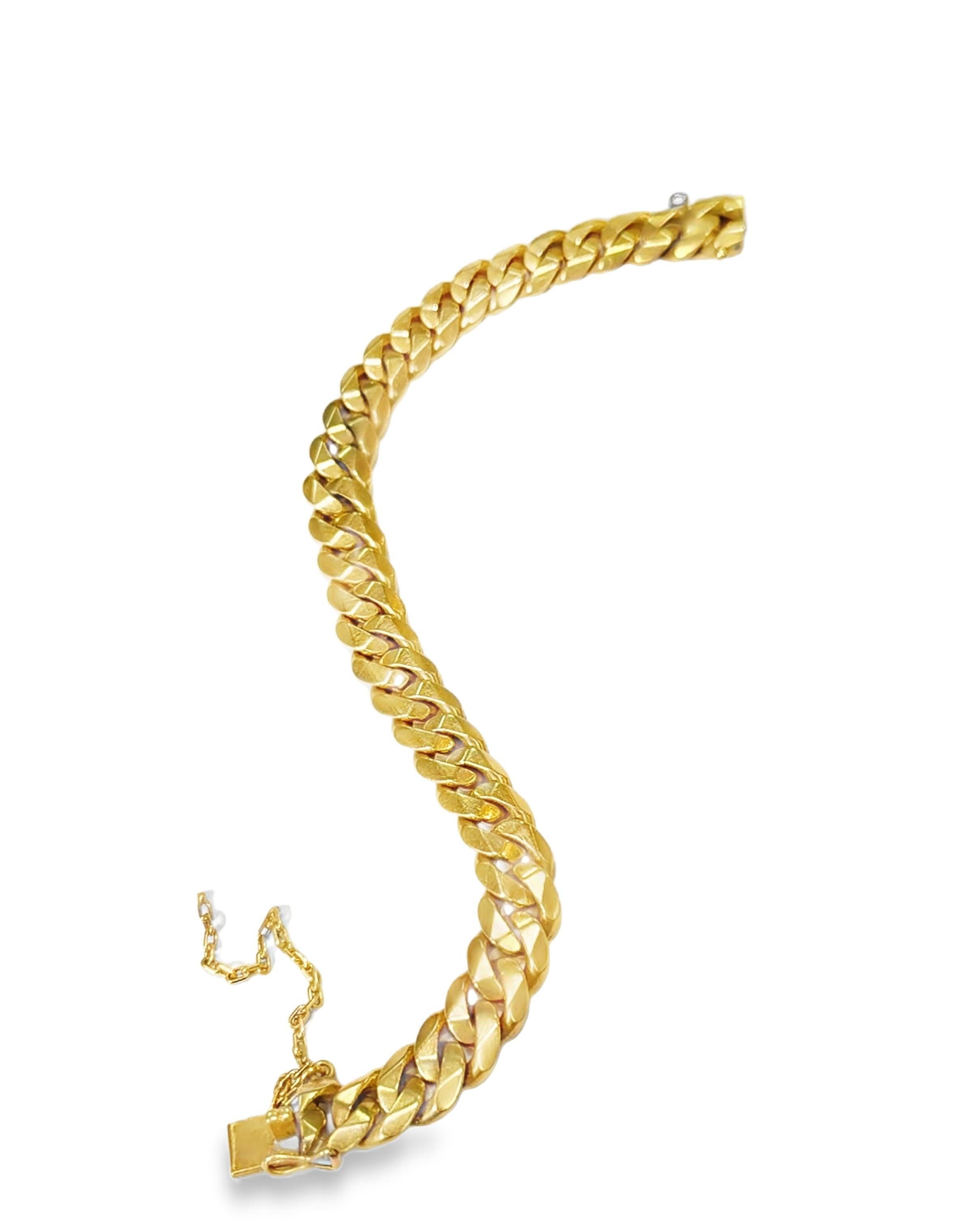Gold Curb Link Bracelet, France, circa 1940