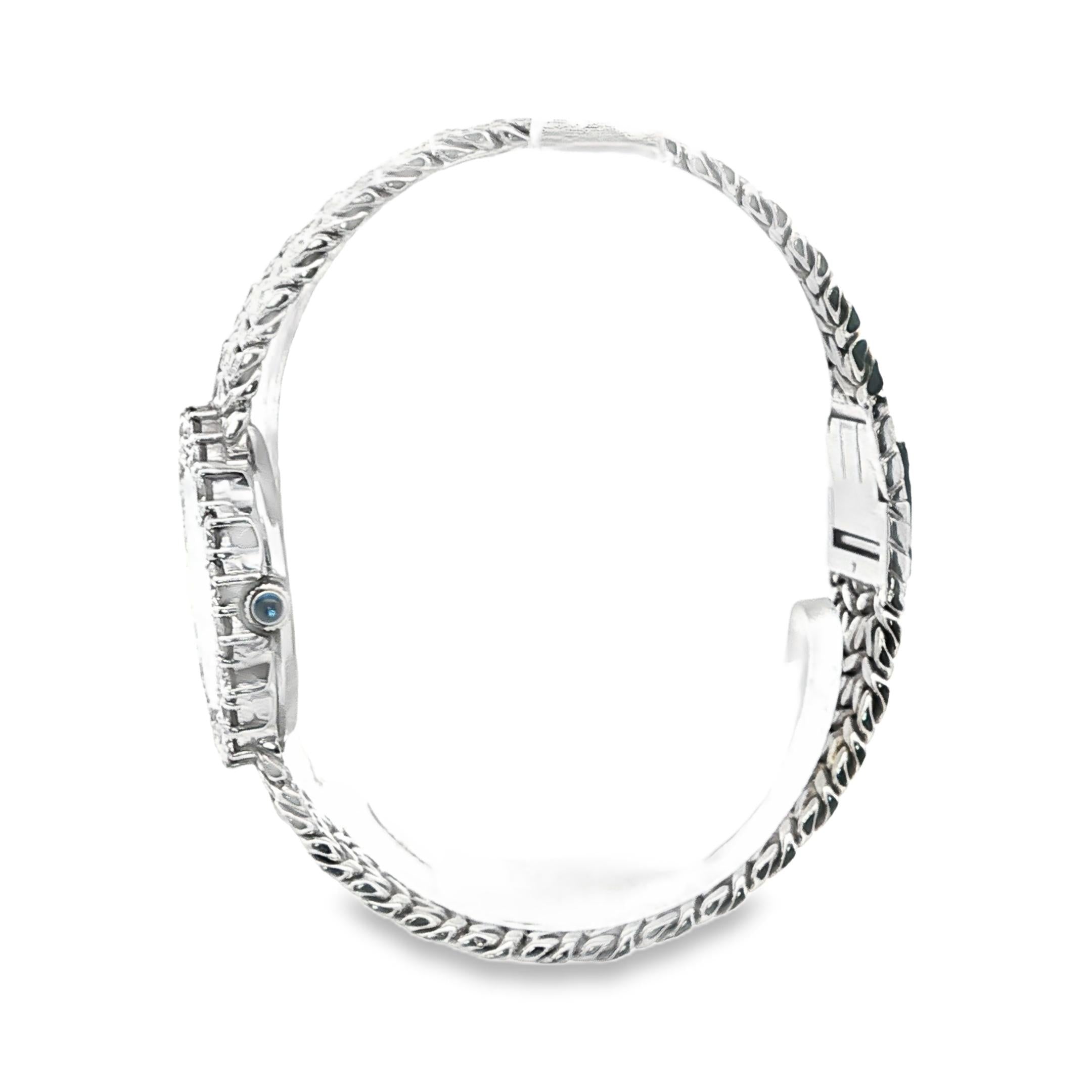 Piaget 18K White Gold and Diamond Lady’s Watch with Mesh Bracelet