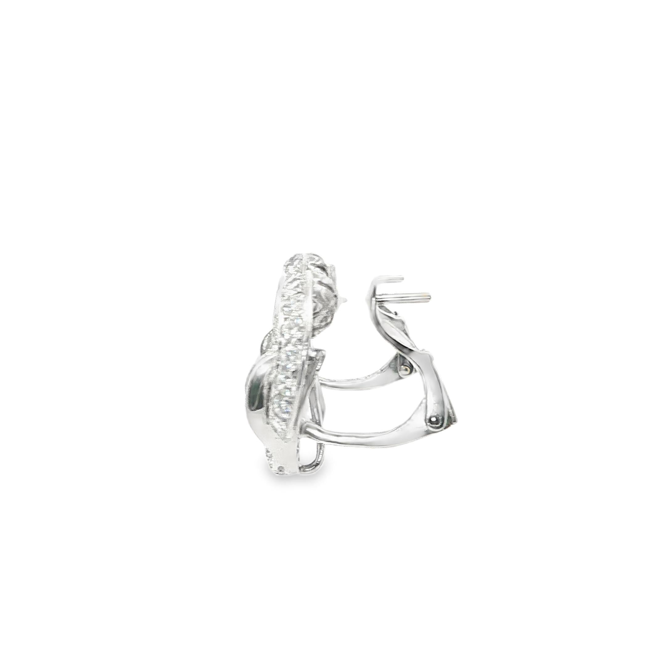 Verdura Swirl diamond Earrings