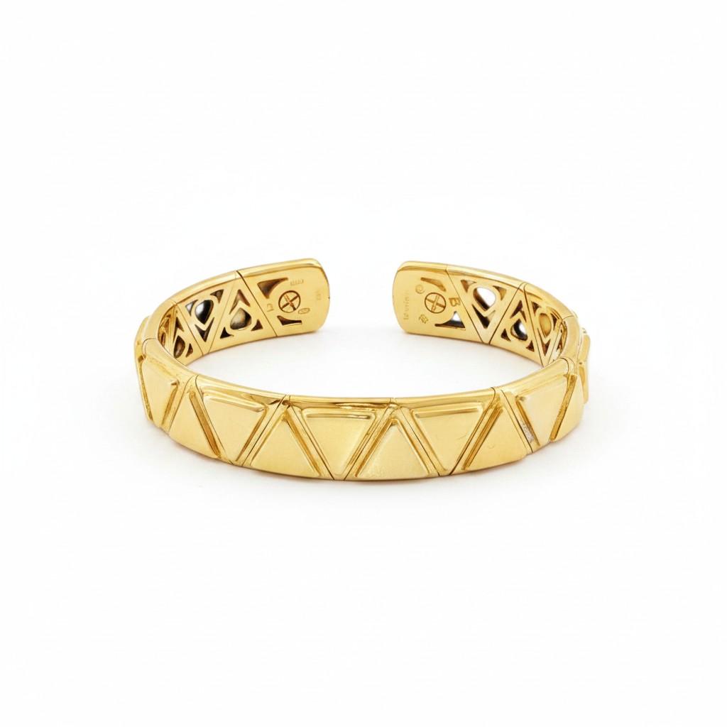 18K Gold Marina B. Triangoli Bracelet