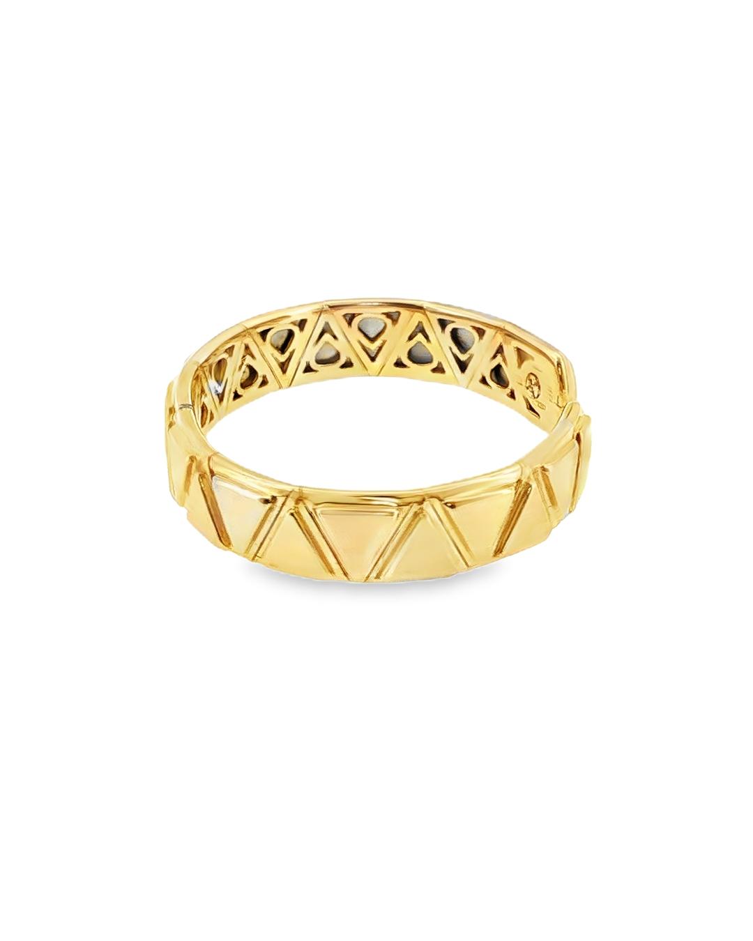 18K Gold Marina B. Triangoli Bracelet
