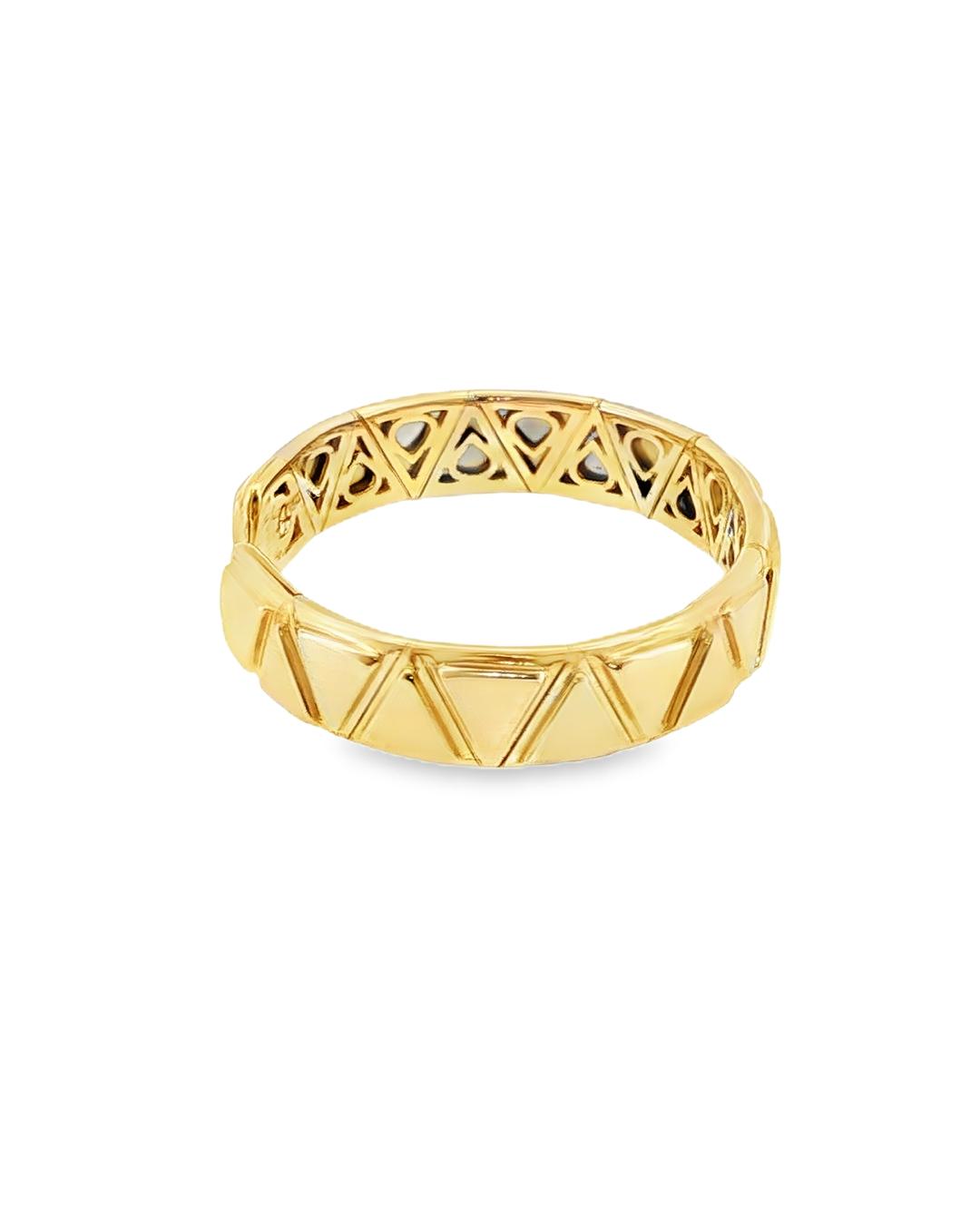 18K Gold Marina B. Triangoli Bracelet