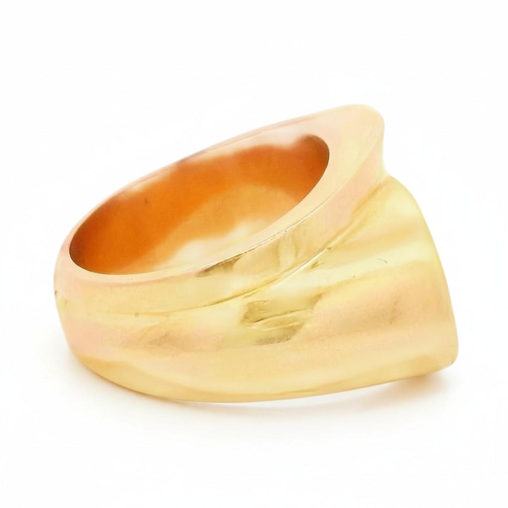 Raymond Templier Pearl Toi et Moi Ring in 18K Gold, view 3