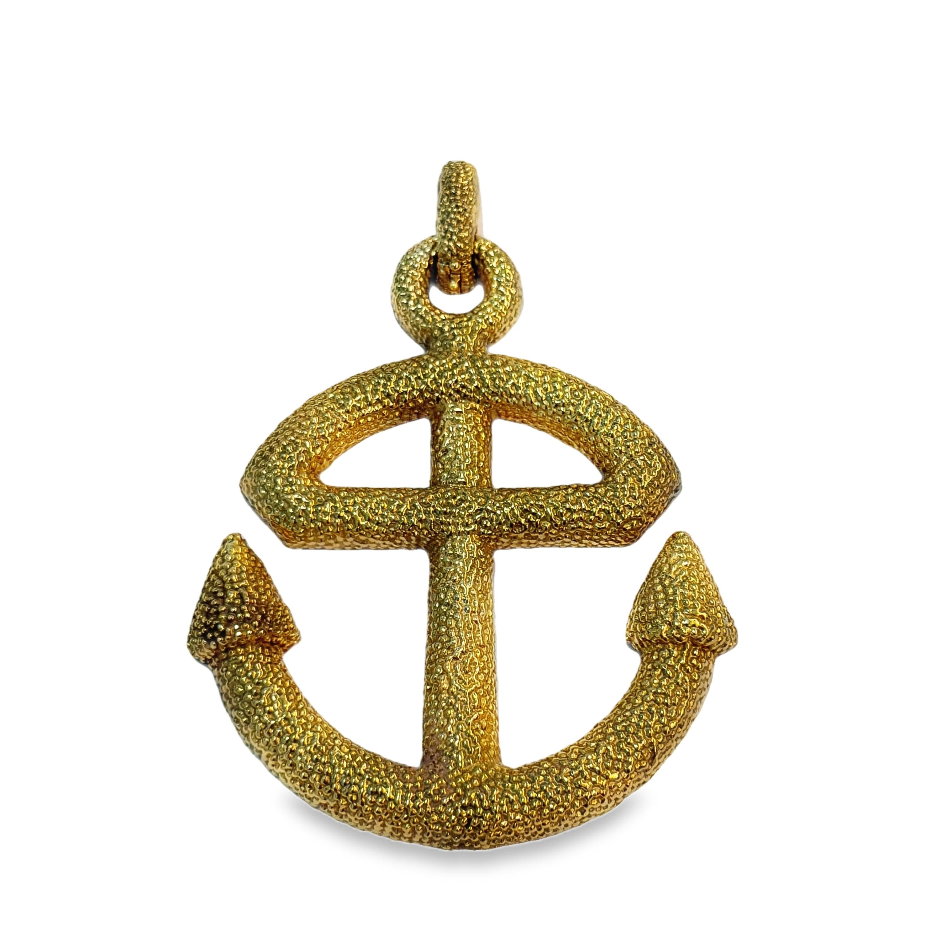 Van Cleef & Arpels Convertible Anchor Sautoir Necklace, 18K Gold, 1970s