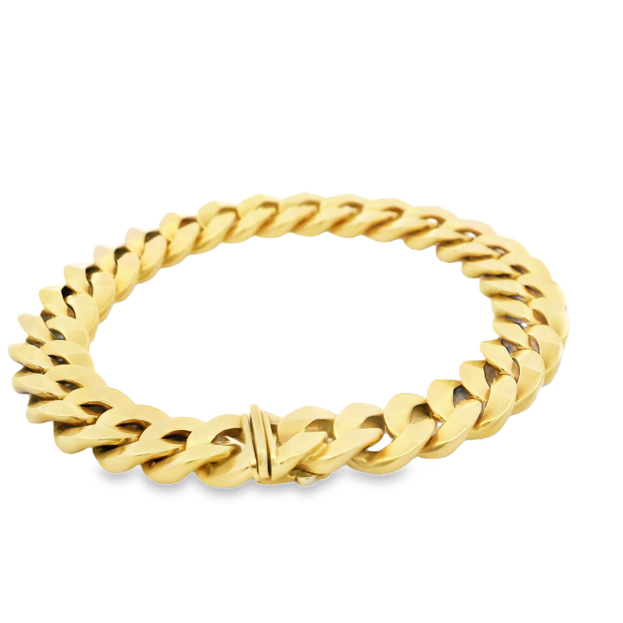 Bulgari 18K Gold Curb Link Bracelet