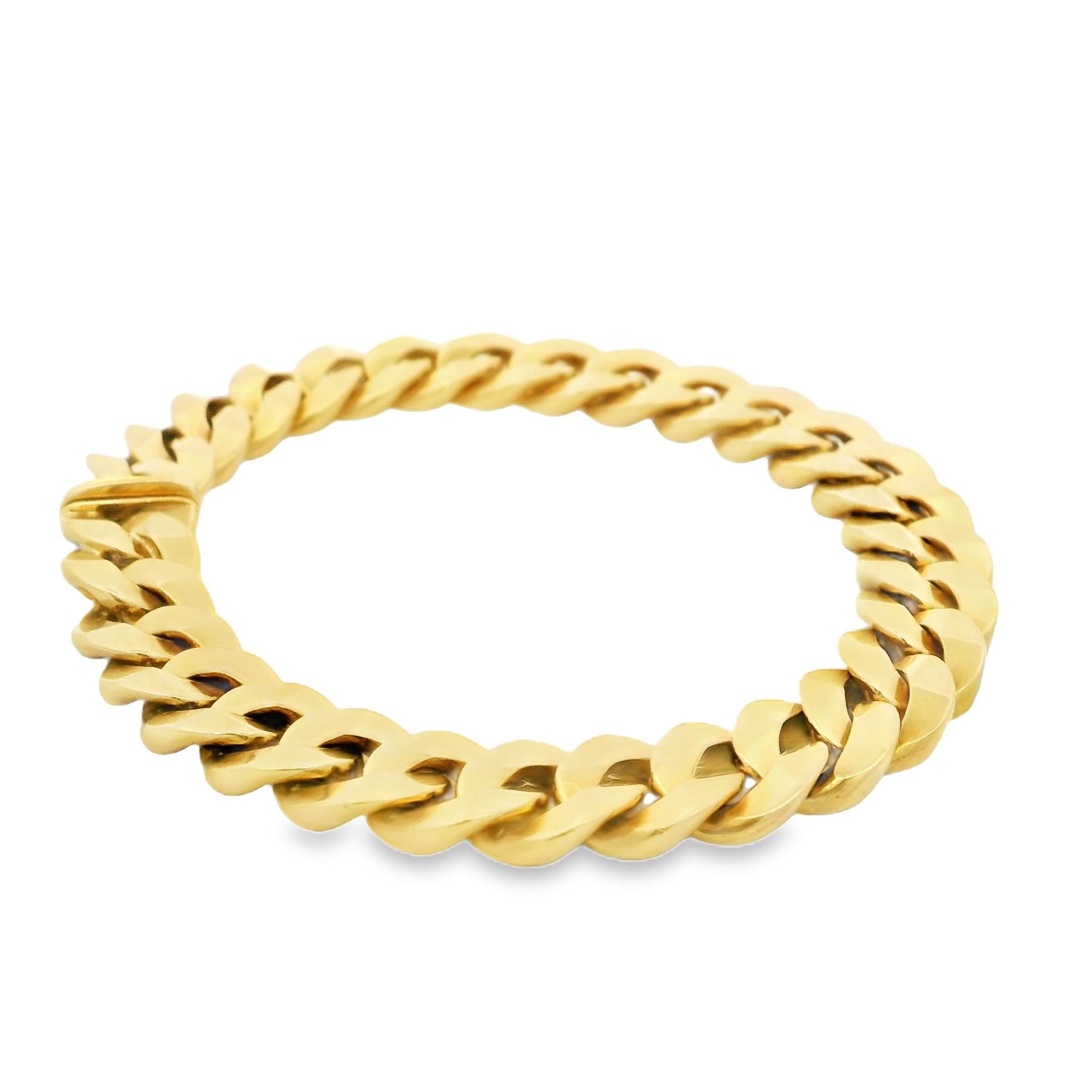 Bulgari 18K Gold Curb Link Bracelet