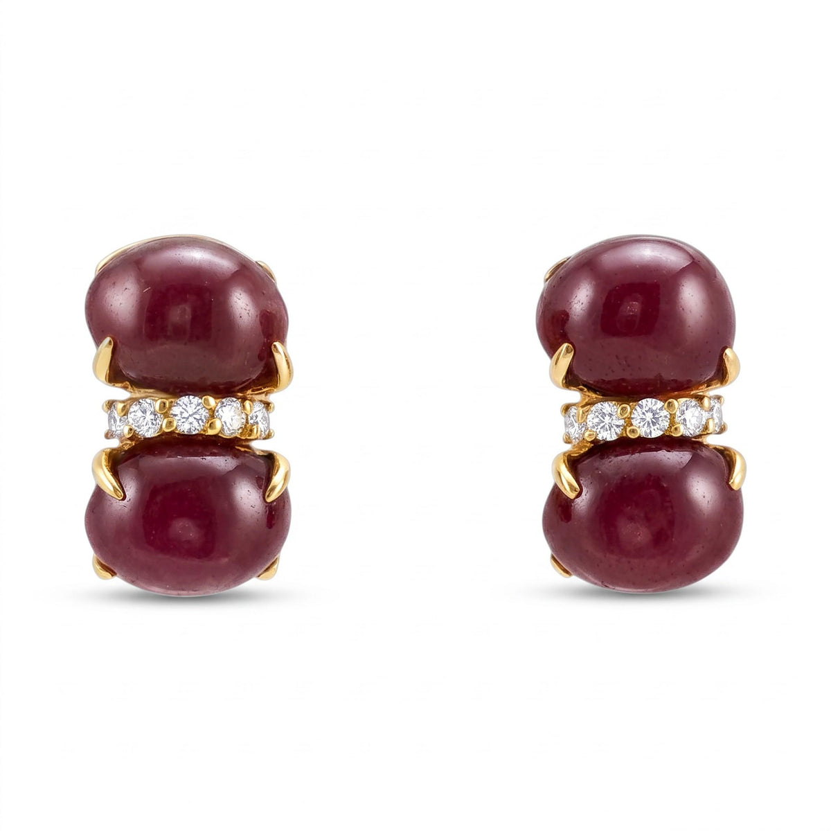 Seaman Schepps Double Cab Earrings in Ruby