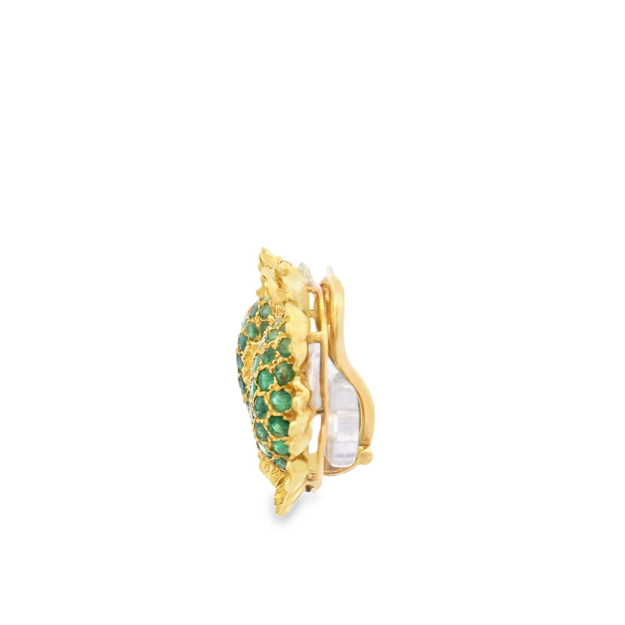Buccellati Emerald and Gold Earrings