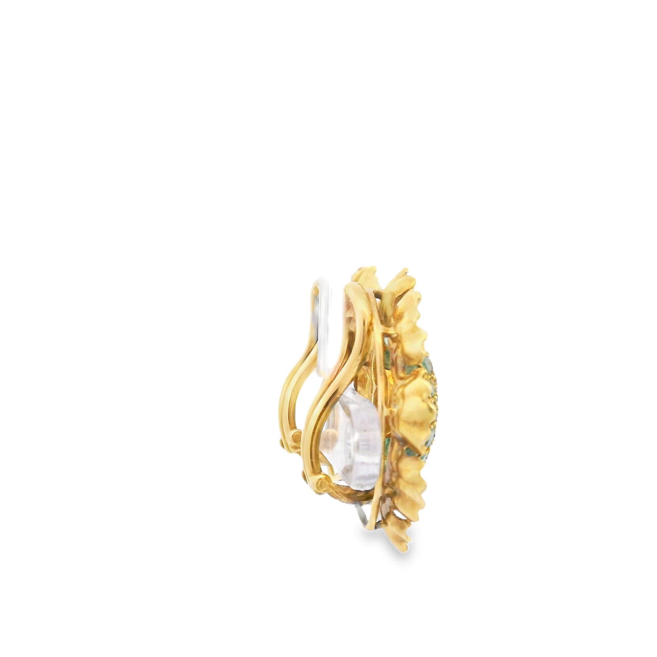 Buccellati Emerald and Gold Earrings