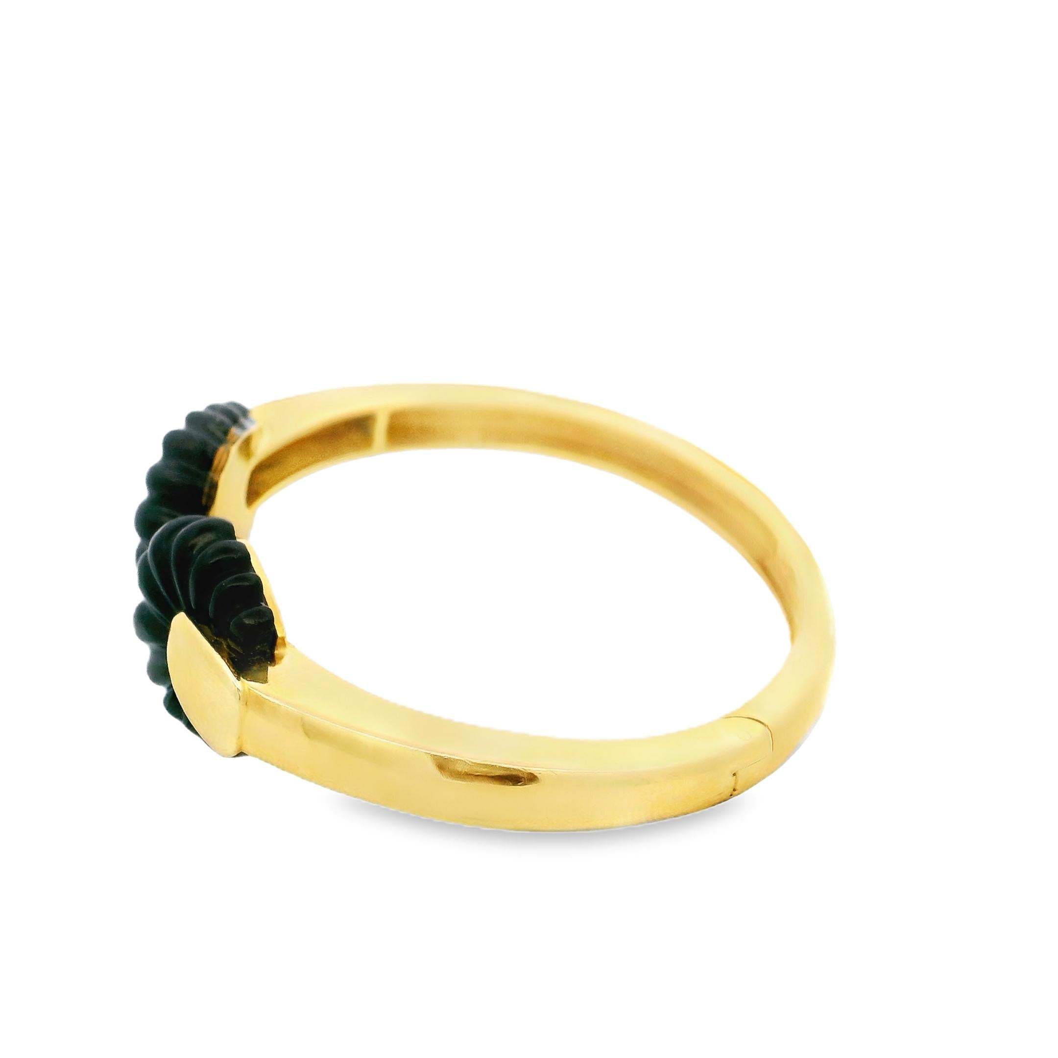 Cartier "Rush" Onyx and Gold Cuff Bracelet by Aldo Cipullo