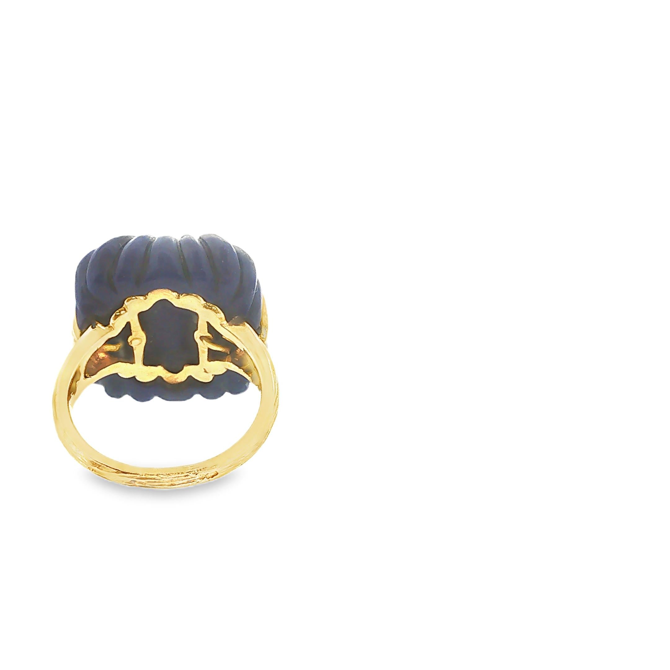 1970s Van Cleef & Arpels Lapis Lazuli and Diamond Ring