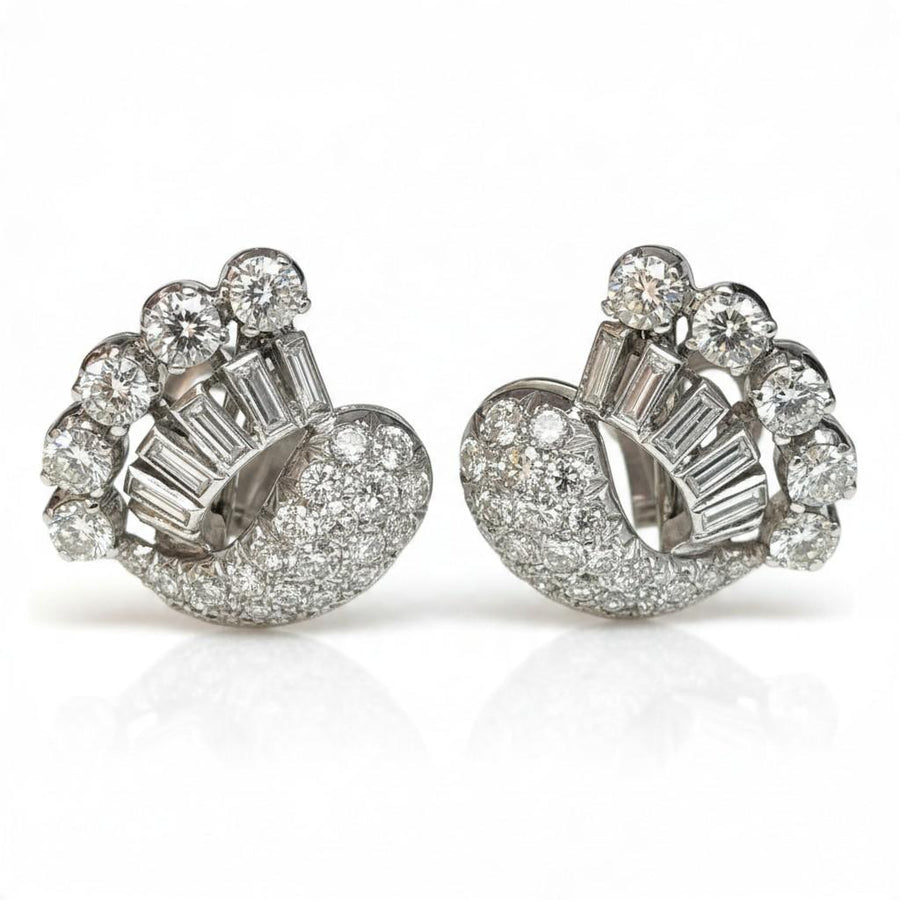 Pederzani Diamond Earrings in 18K White Gold