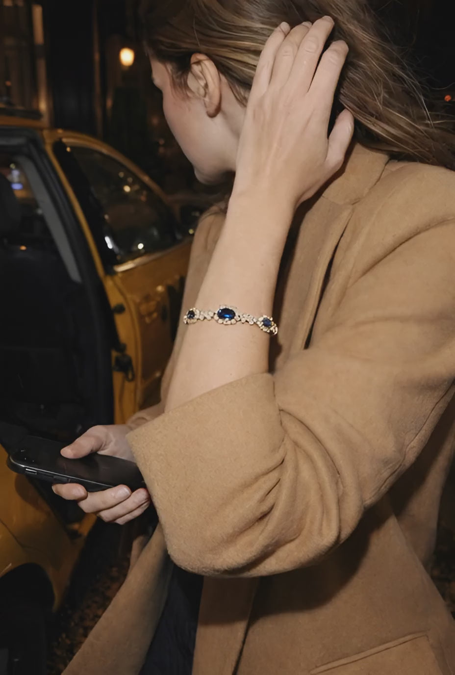 Cartier Paris Sapphire and Diamond Bracelet, 1980s