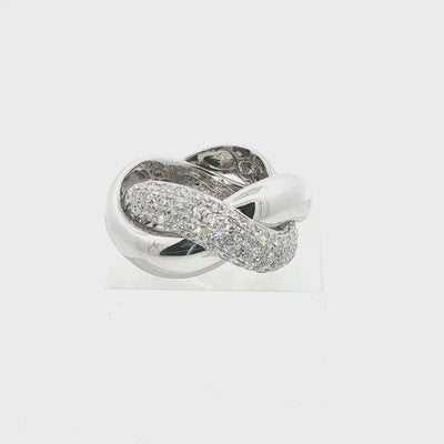 Poiray “Liaison” Diamond Knot Ring