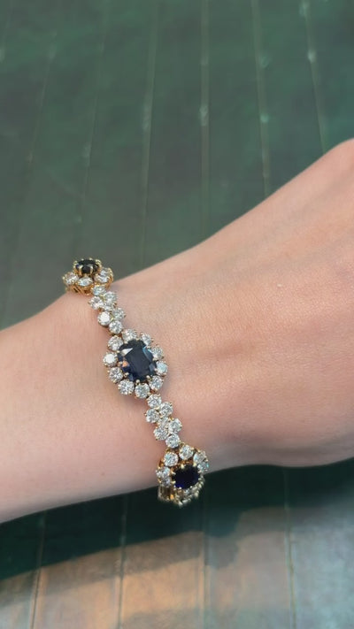 Cartier Paris Sapphire and Diamond Bracelet