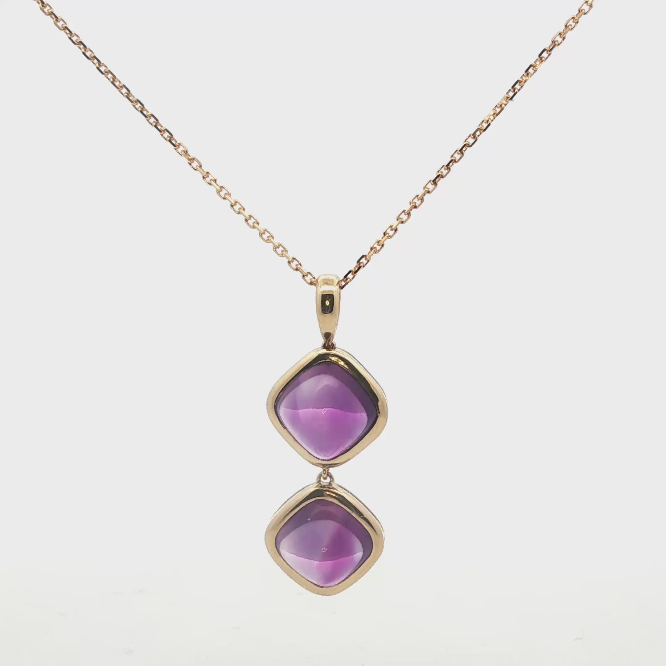 18K Van Cleef & Arpel Amethyst Pendant