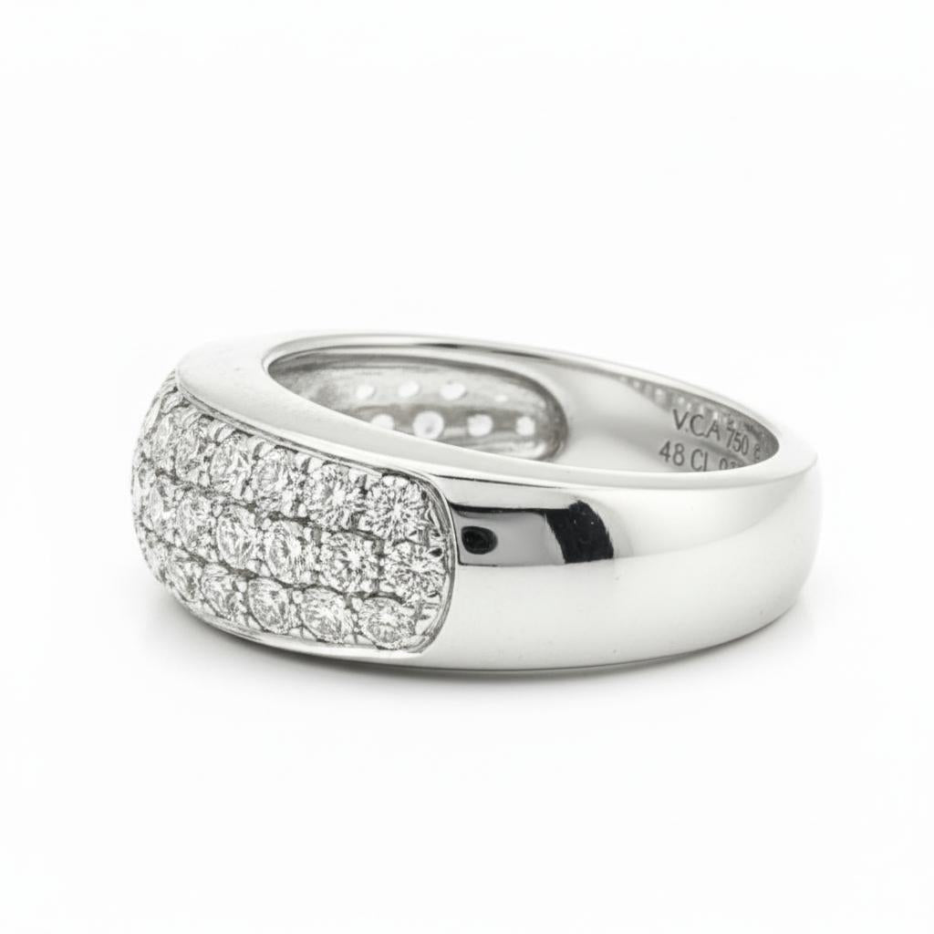 Van Cleef & Arpels Diamond Band in 18K White Gold, 1990s, view 5