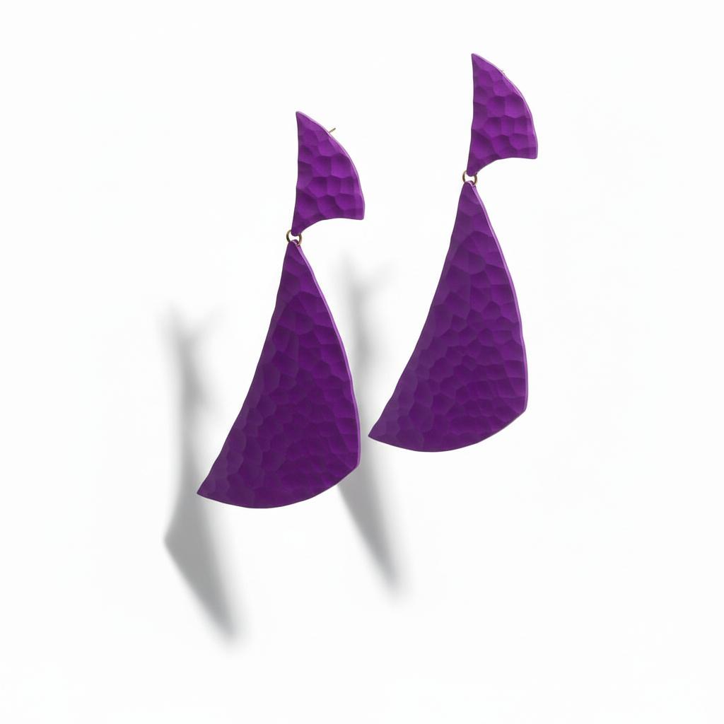 18k Gold and Aluminum Statement Earrings by JAR