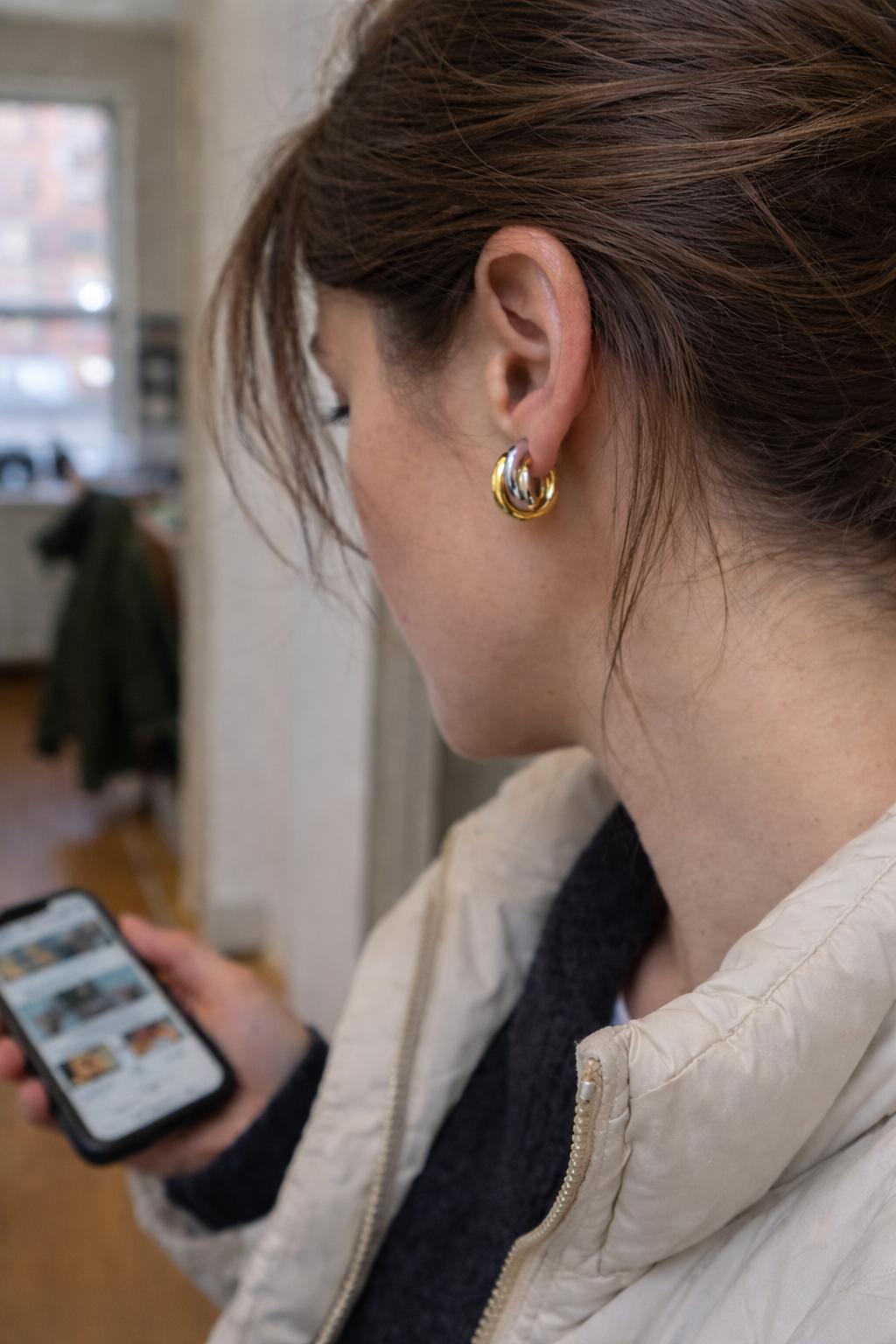 Cartier Trinity Earrings – 18K Yellow, White & Rose Gold – 1980s, France